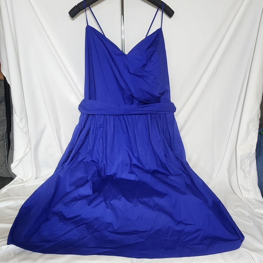 NWT 1901 Royal blue cotton dress, size 22